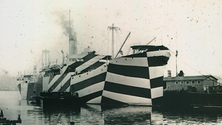 La fascinante historia de los barcos camuflados